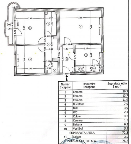 Cartier Titan-Costin Georgian/ Bloc MY/ Etaj 1/ Apartament decomandat