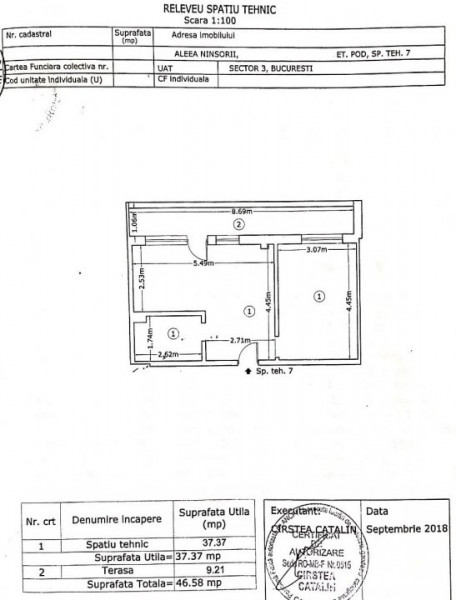 Apartament 2 Camere Tip Studio, Mobilat & Utilat, Ideal investitie