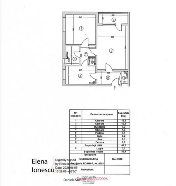 Apartament 2 camere etaj complet renovat - Titan